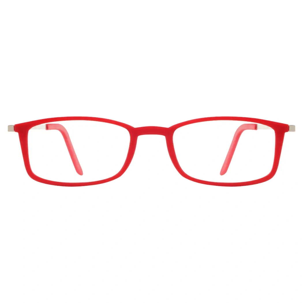 Rectangle Red Reading Glasses