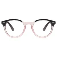 Round Pink Reading Glasses