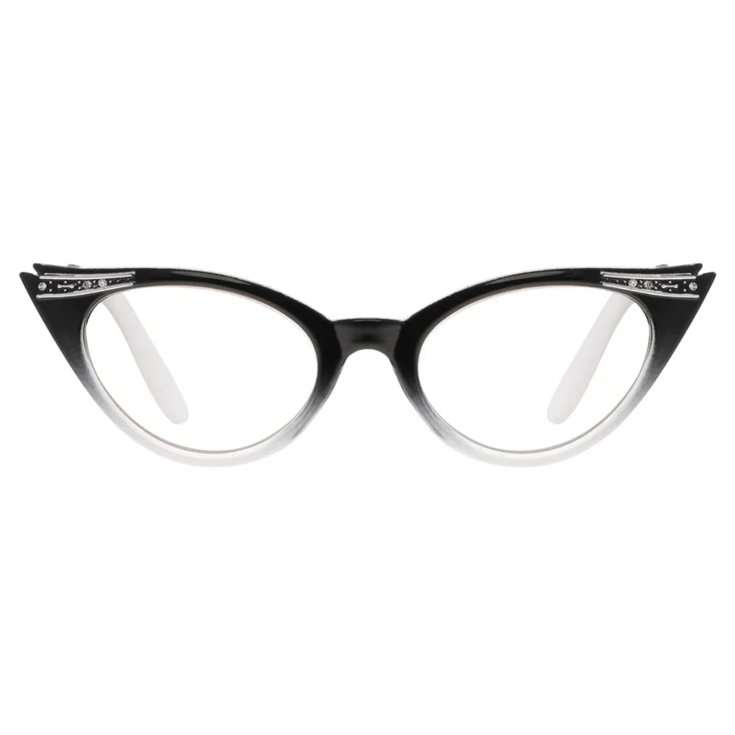 Cat-eye Black Reading Glasses