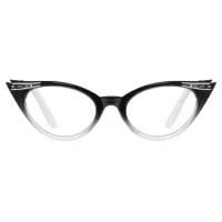 Cat-eye Black Reading Glasses