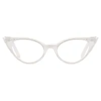 Cat-eye White Reading Glasses