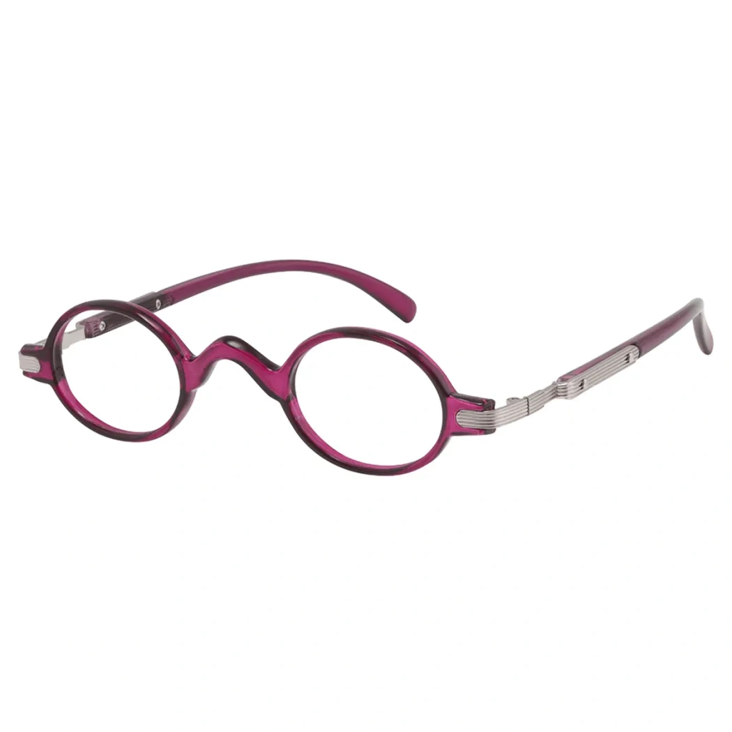 Round Gradient Red Reading Glasses
