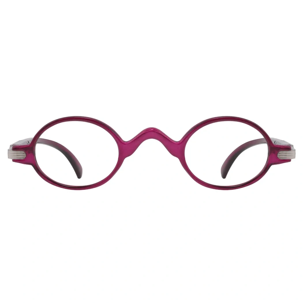 Round Gradient Red Reading Glasses