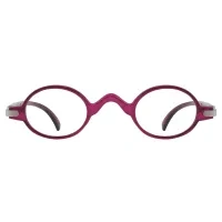Round Gradient Red Reading Glasses