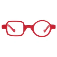 Geometric Red Reading Glasses