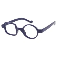 Geometric Blue Reading Glasses