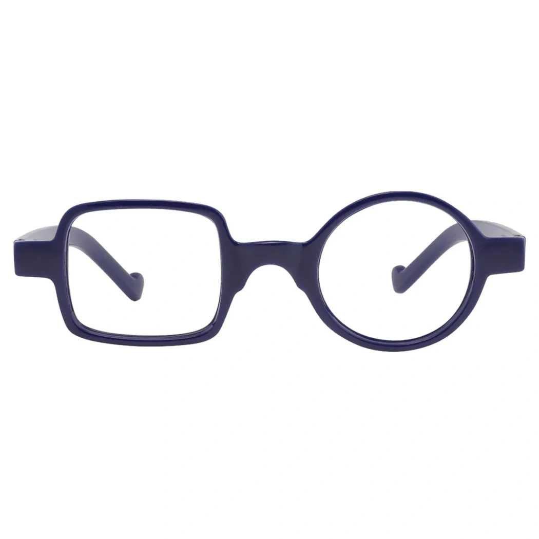 Geometric Blue Reading Glasses
