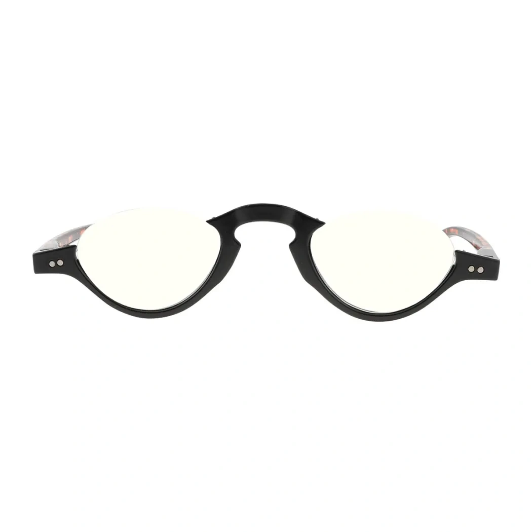 Oval Black Reading Glasses
