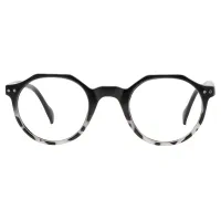 Round Gradient Black Reading Glasses
