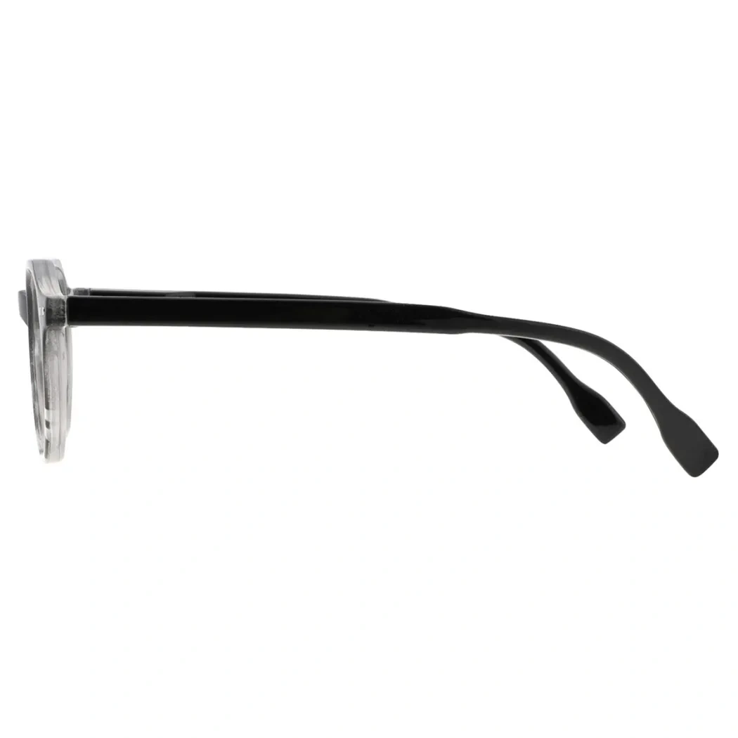 Round Gradient Black Reading Glasses