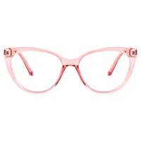 Cat-eye Transparent Pink Eyeglasses