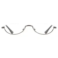 Oval Grey Reading Glasses