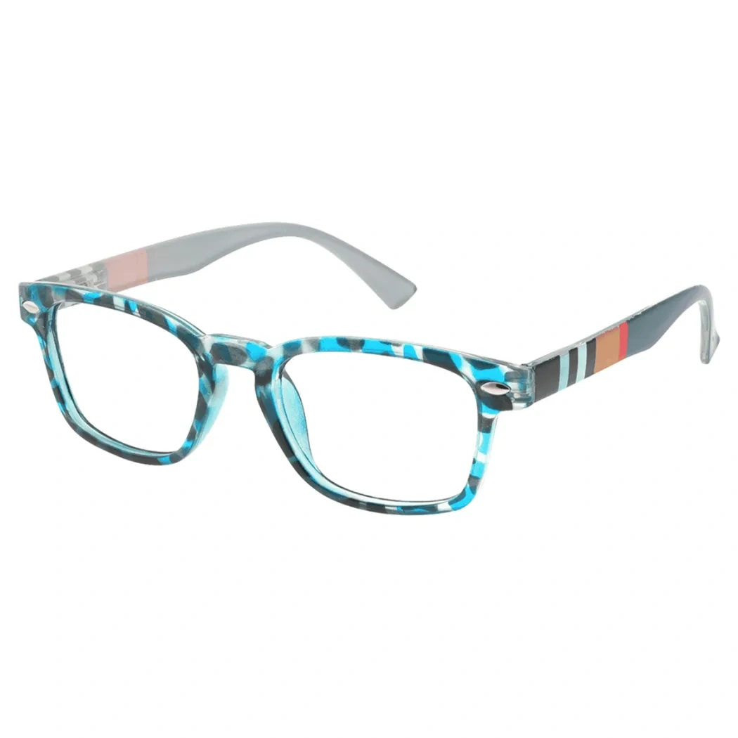 Square Blue Reading Glasses