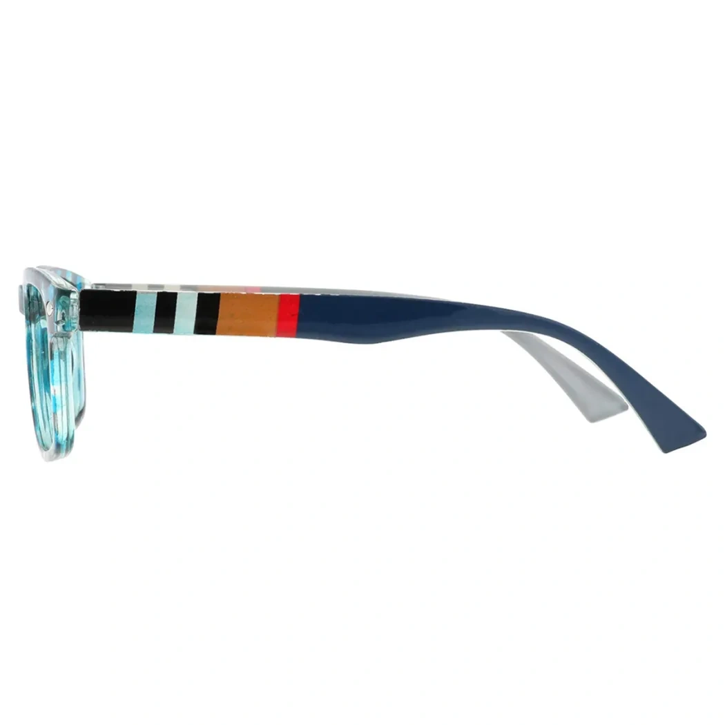 Square Blue Reading Glasses
