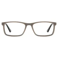 Rectangle Transparent Gray Eyeglasses
