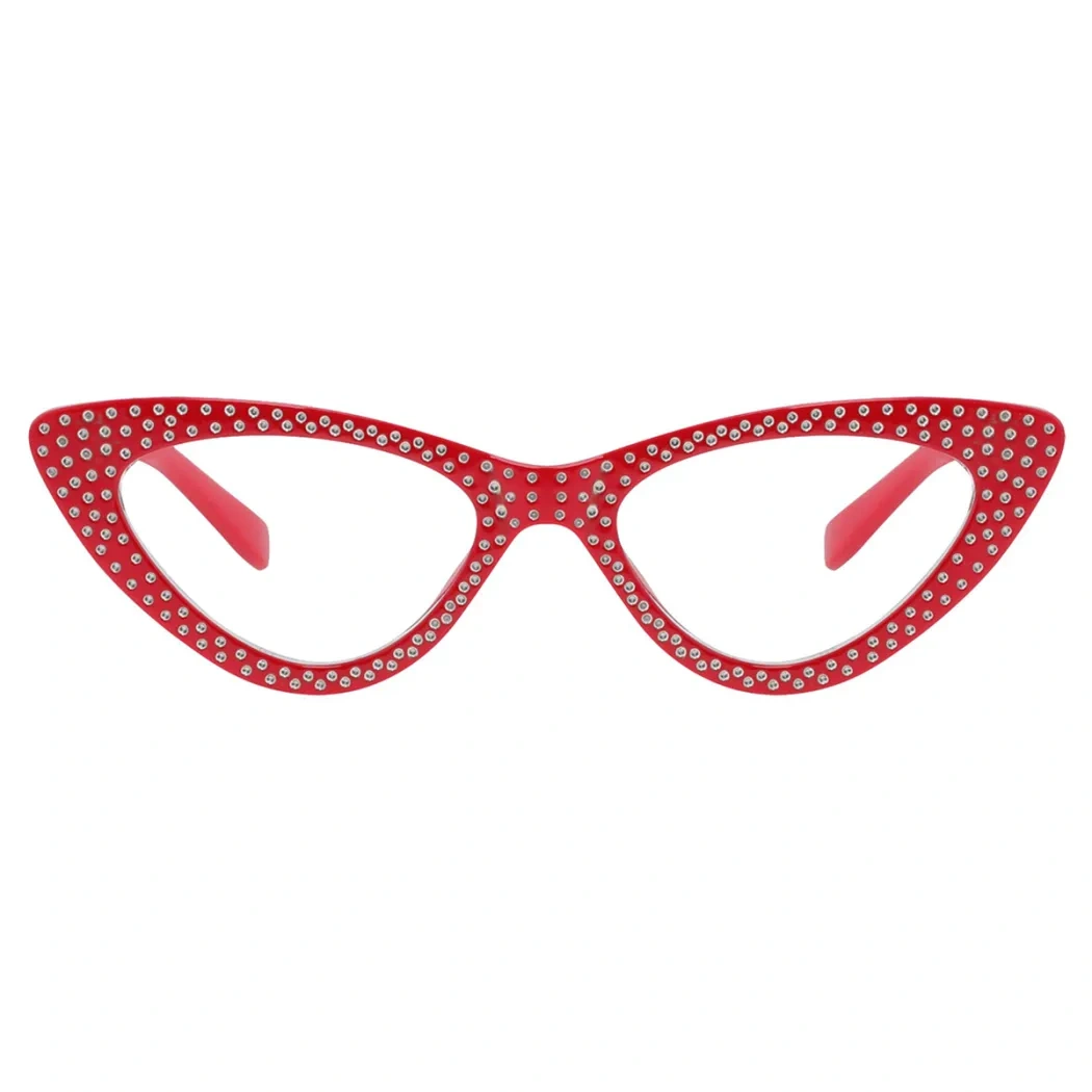 Cat-eye Red Reading Glasses