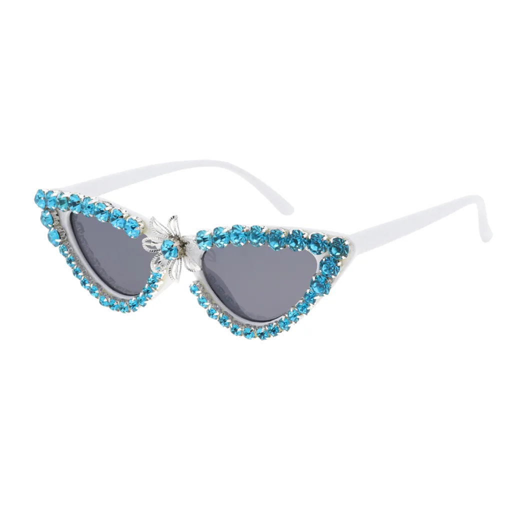 Cat-eye White Sunglasses