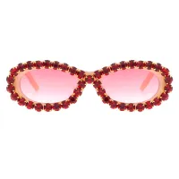 Oval Pink Sunglasses