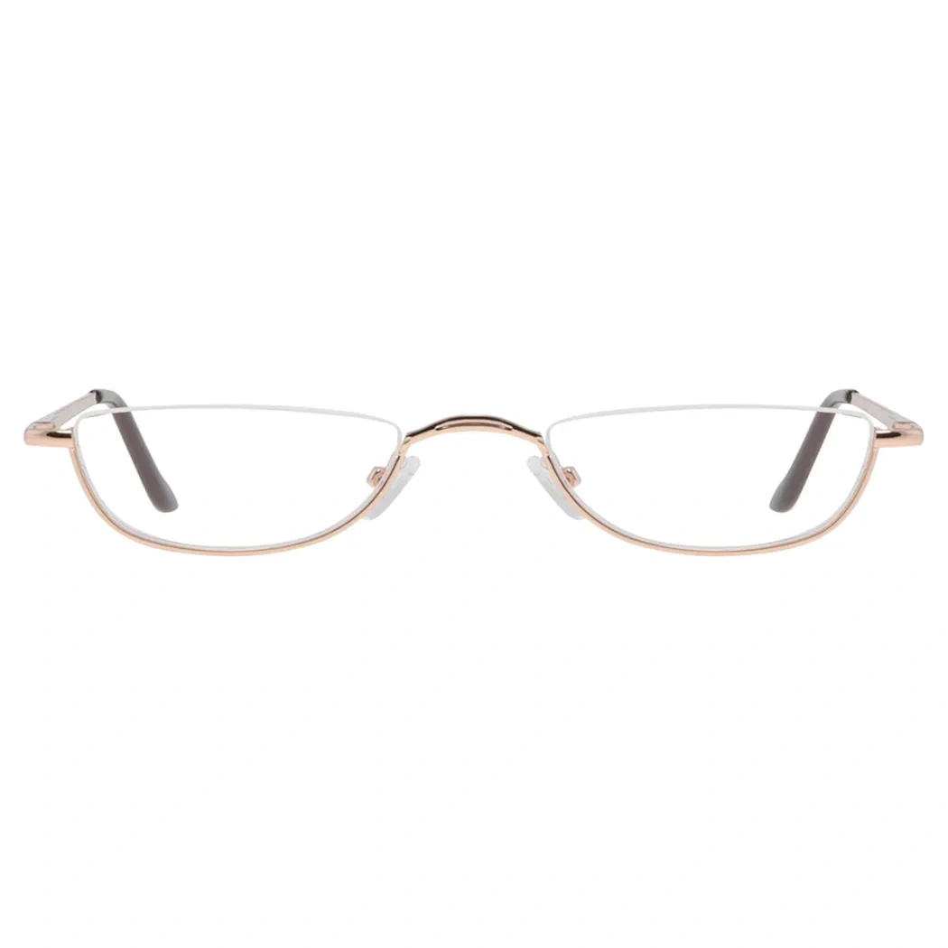 Rectangle Gold Reading Glasses