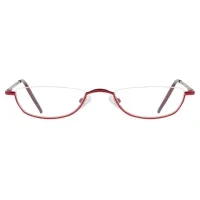 Rectangle Red Reading Glasses