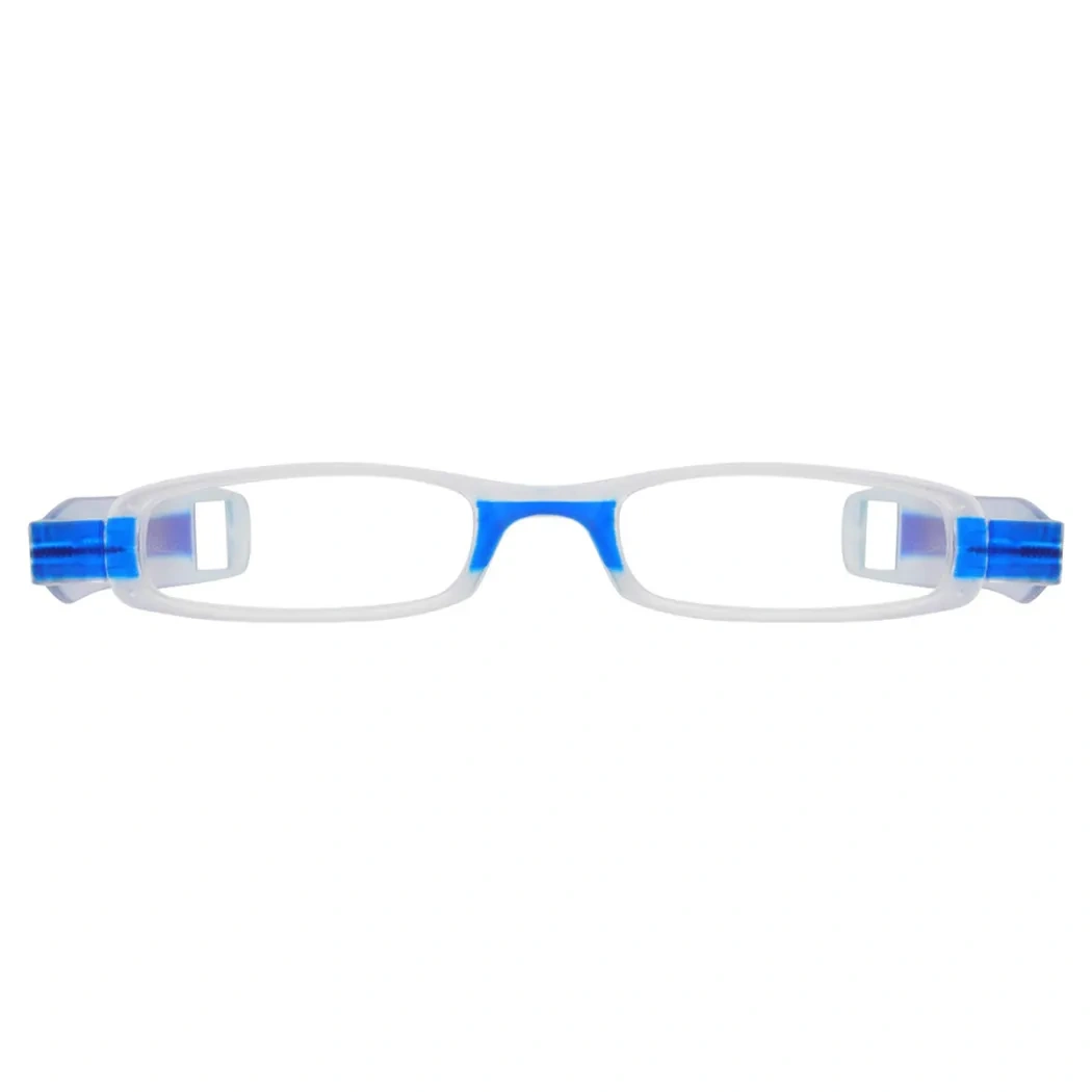 Rectangle Blue Reading Glasses