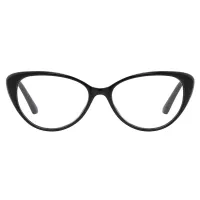 Cat-eye Black Reading Glasses