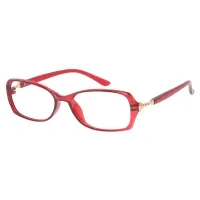 Rectangle Red Reading Glasses