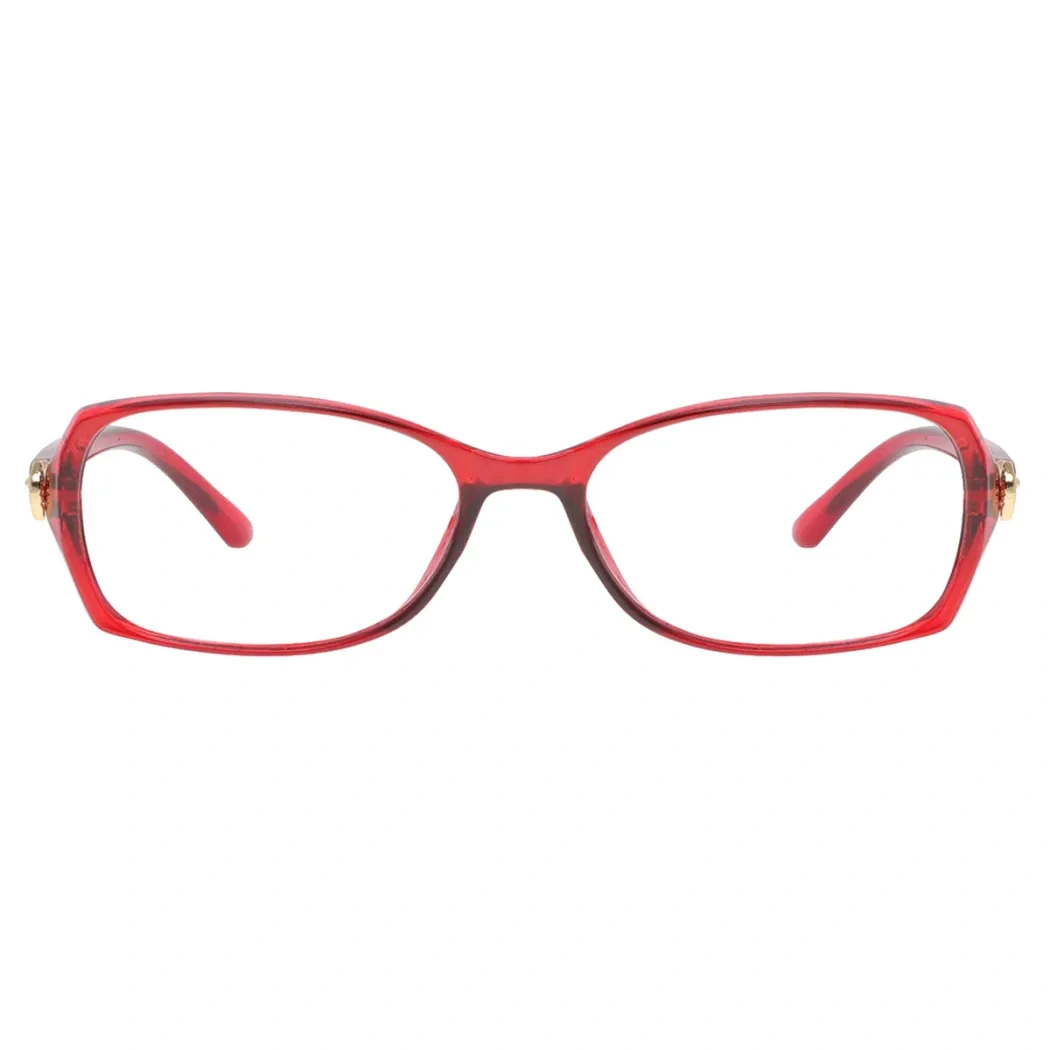 Rectangle Red Reading Glasses