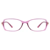 Rectangle Pink Reading Glasses