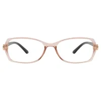 Rectangle Rose Gold Reading Glasses