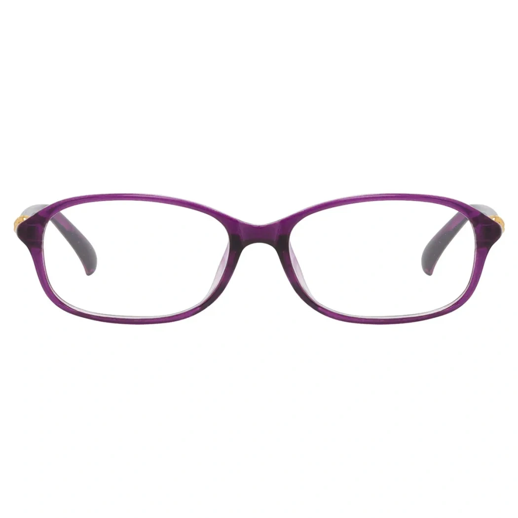 Rectangle Purple Reading Glasses