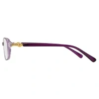 Rectangle Purple Reading Glasses