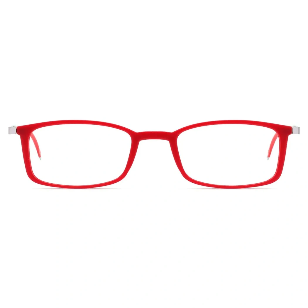 Rectangle Red Reading Glasses