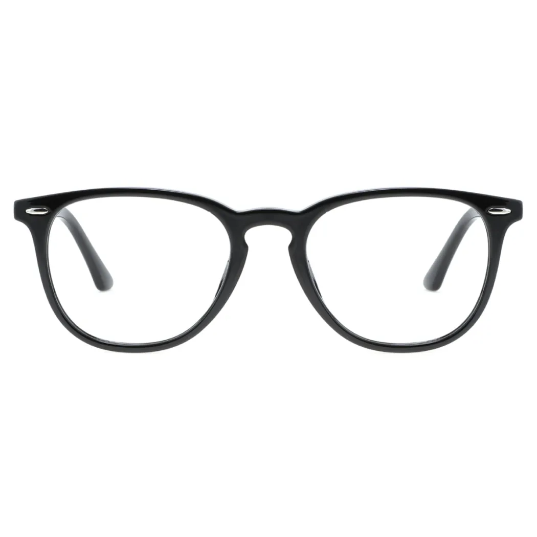 Oval Black Eyeglasses