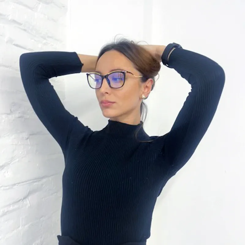 Rectangle Black Eyeglasses