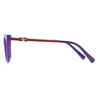 Cat-eye Purple Eyeglasses