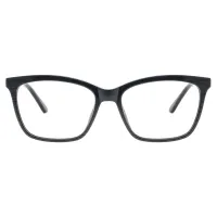 Rectangle Matte Black Eyeglasses