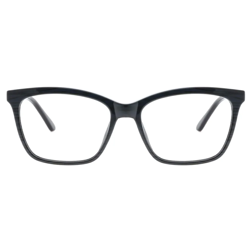 Rectangle Matte Black Eyeglasses