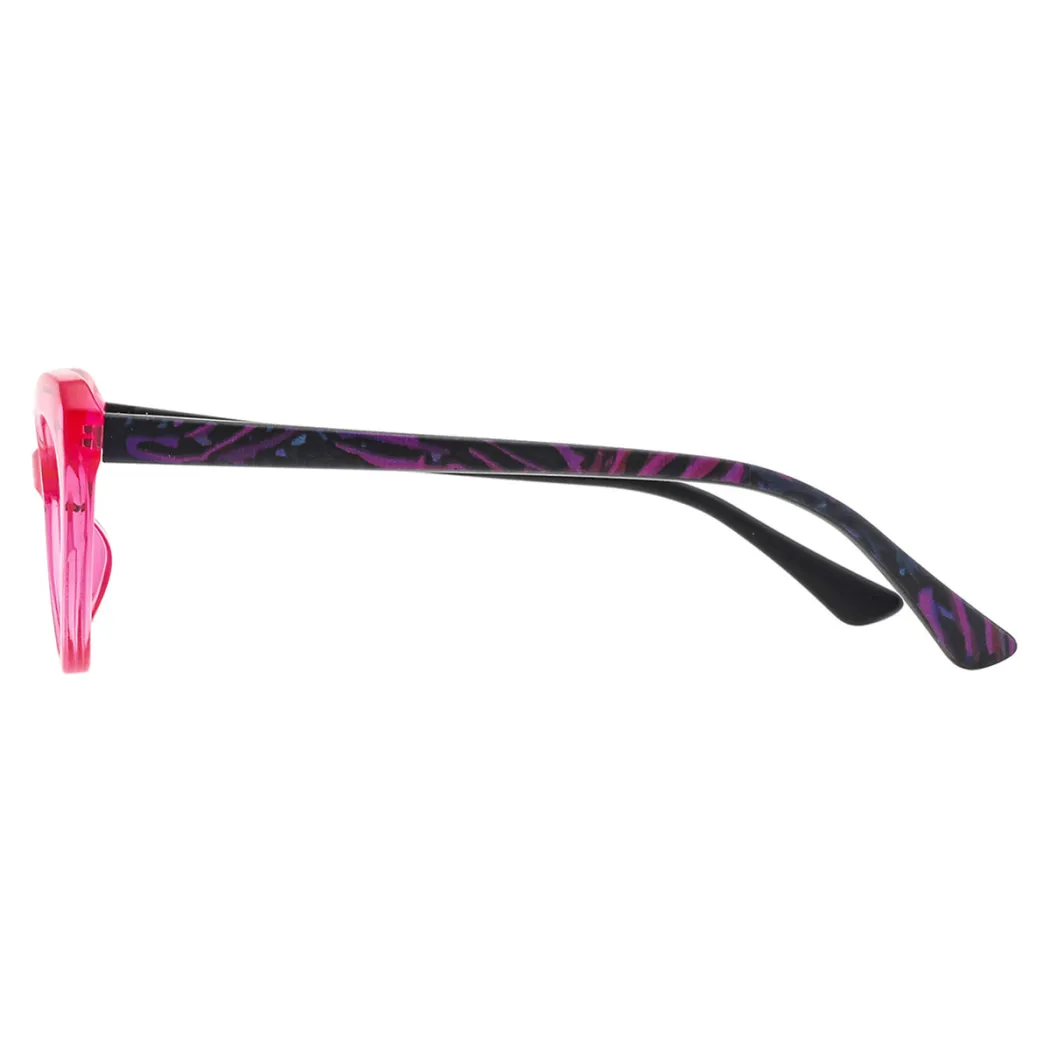 Cat-eye Transparent Pink Eyeglasses