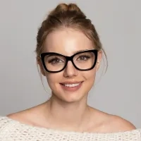 Cat-eye Black Eyeglasses