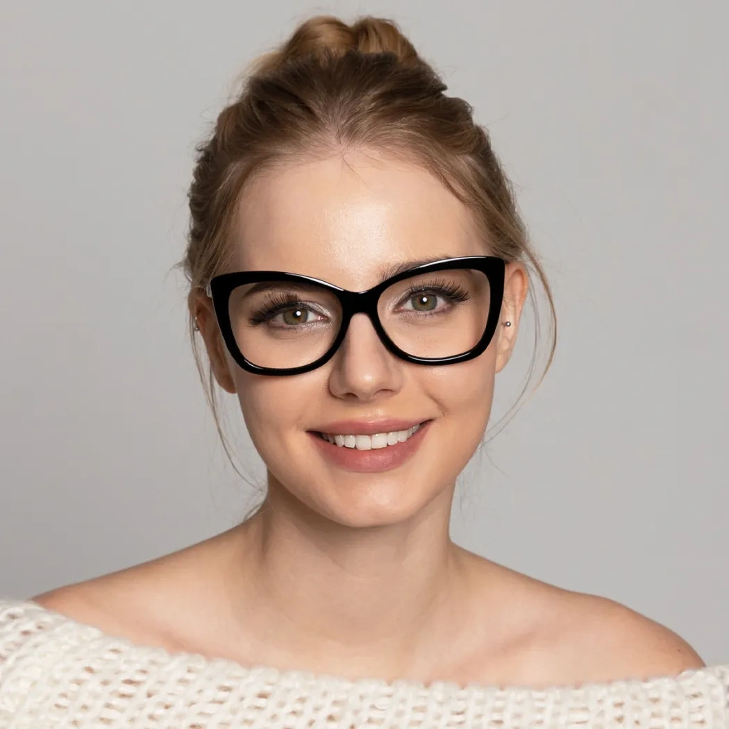 Cat-eye Black Eyeglasses