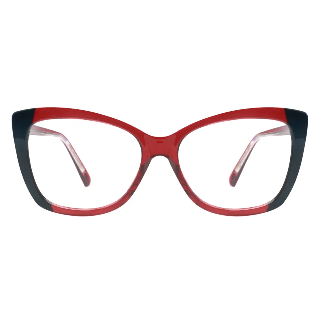 Cat-eye Black/Red Eyeglasses