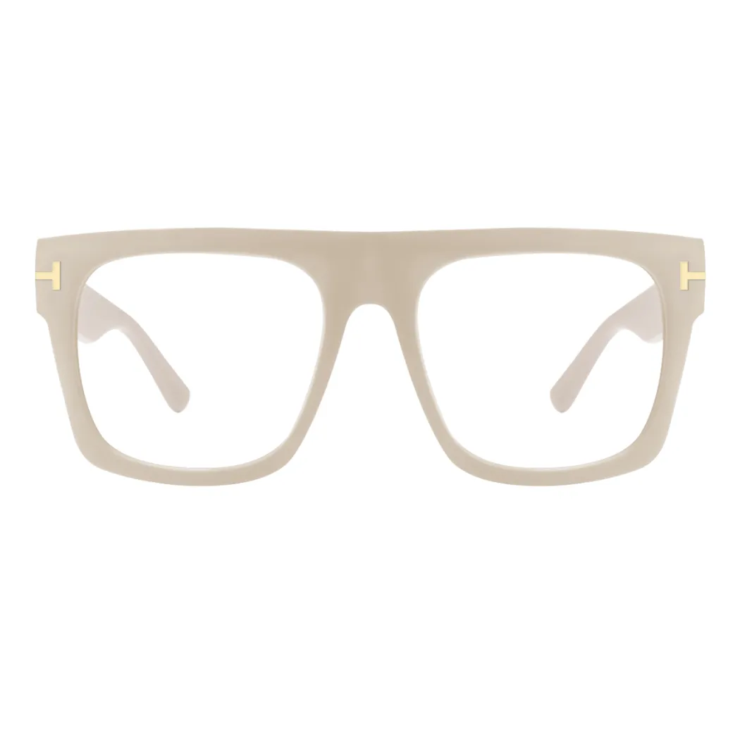 Square Cream Eyeglasses