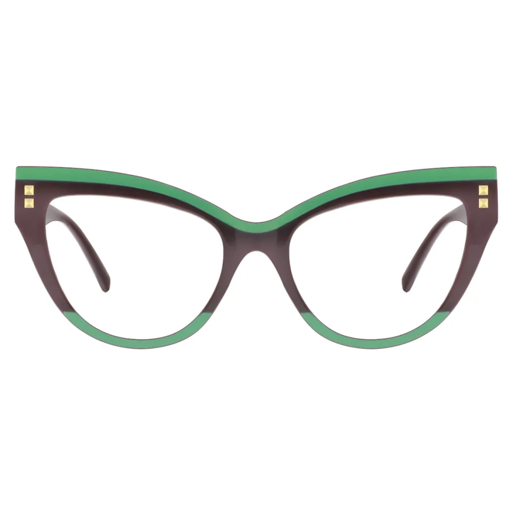 Cat-eye Brown Eyeglasses