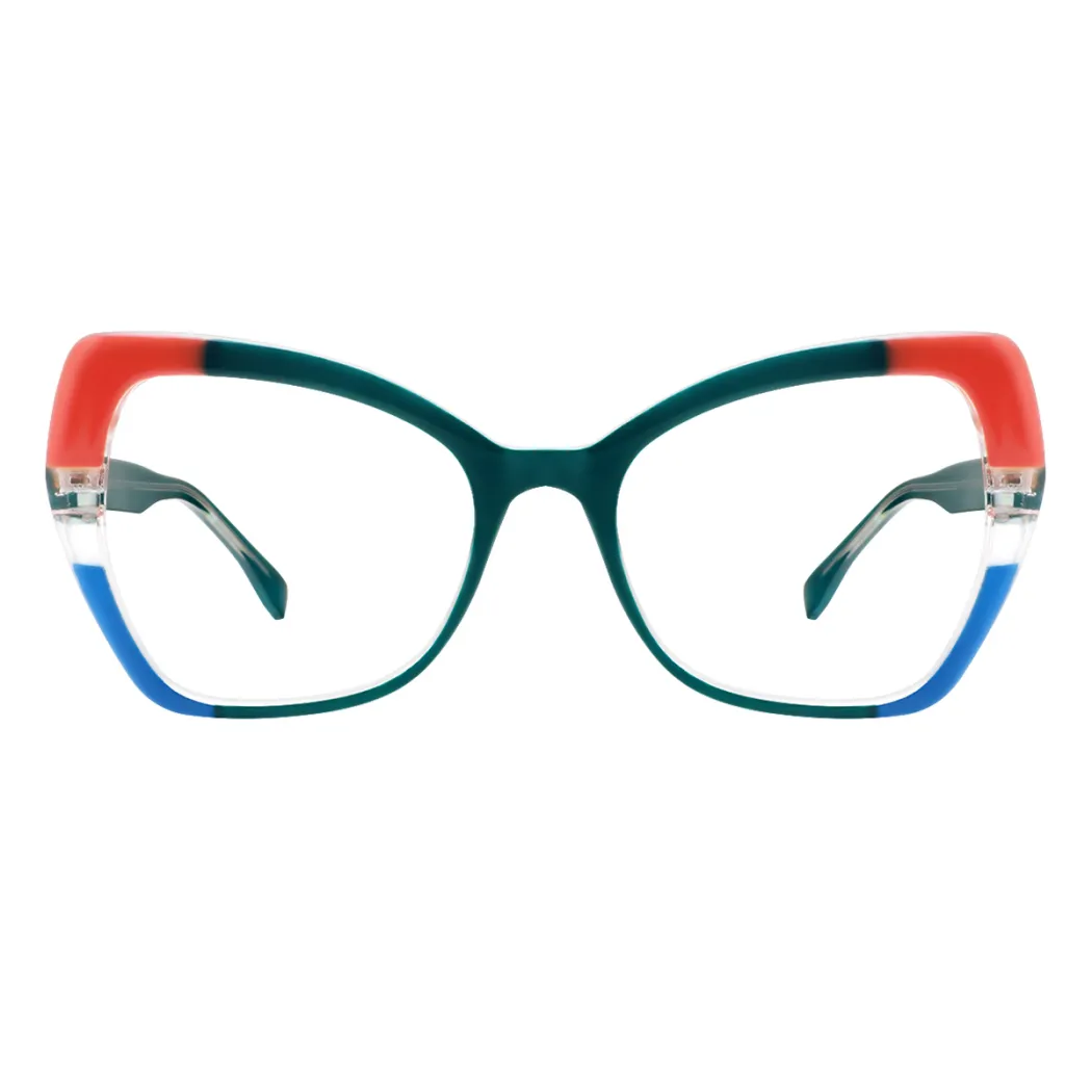 Cat-eye Green Eyeglasses