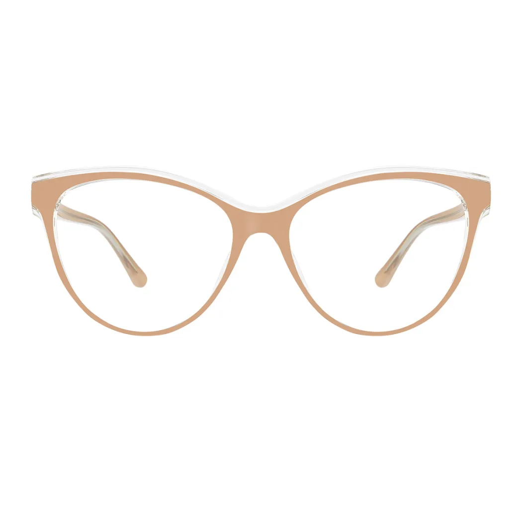 Cat-eye Cream Eyeglasses