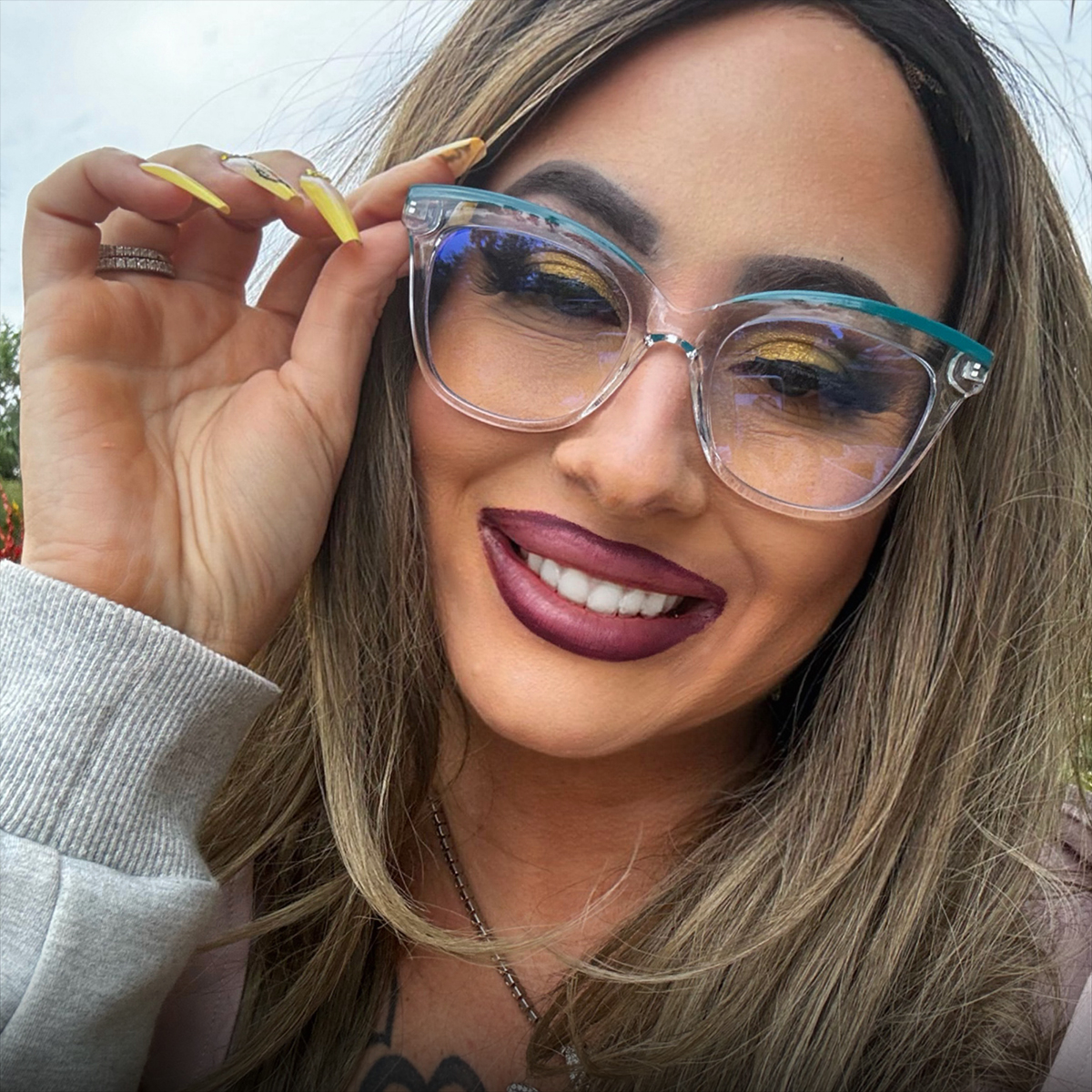 Cat-eye Black Gold Eyeglasses