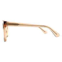 Cat-eye Transparent Amber Eyeglasses