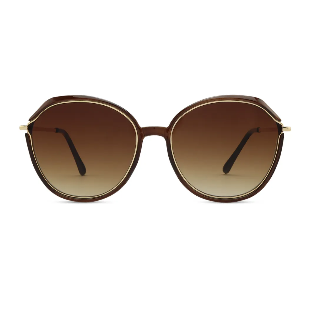 Oval Brown Sunglasses