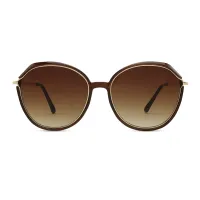Oval Brown Sunglasses